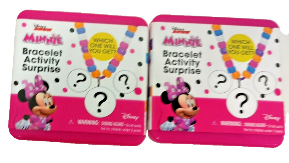 2 Disney Bead Bracelet Surprise Charm Easter Baster Stuffer
