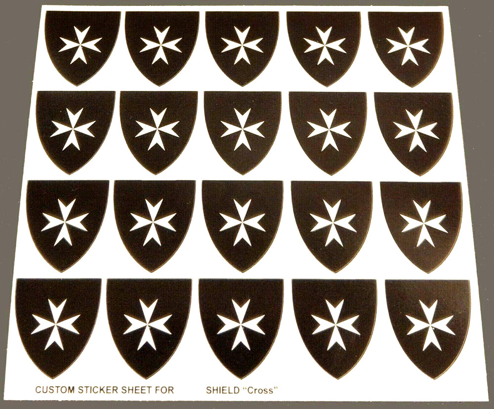 Custom Shield Replacement Sticker for Shield Castle Cross