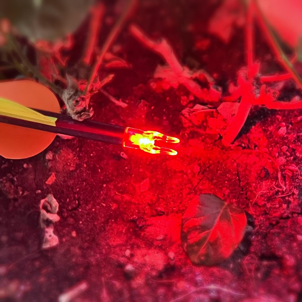 6 PCS LED Lighted Arrow Nocks with Tool Fits Multiple Arrow Sizes