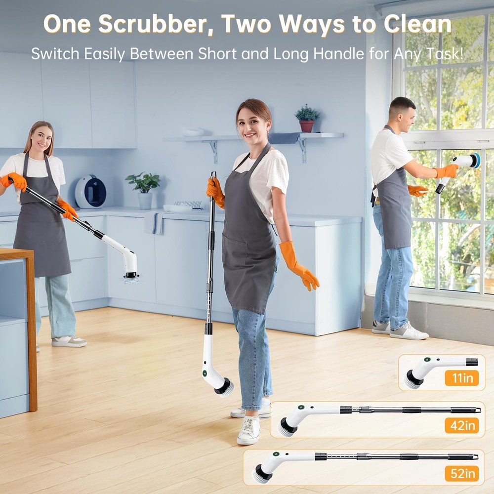 Cordless Electric Spin Scrubber Shower Scrubber