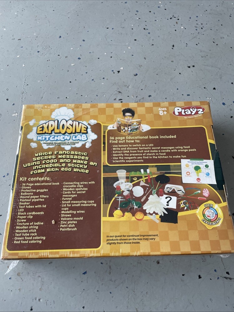 Playz Explosive Kitchen Lab 26+ Physics, Chemistry & Biology Science Experiments