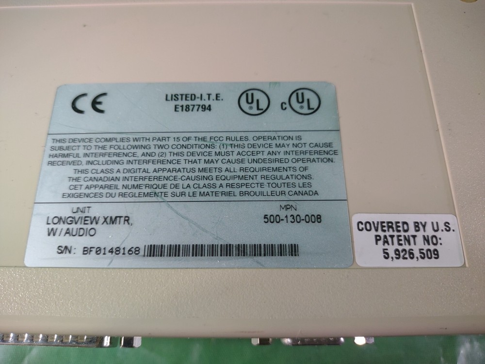 Cybex 510-090-004 Longview KVM Extender transmitter & receiver