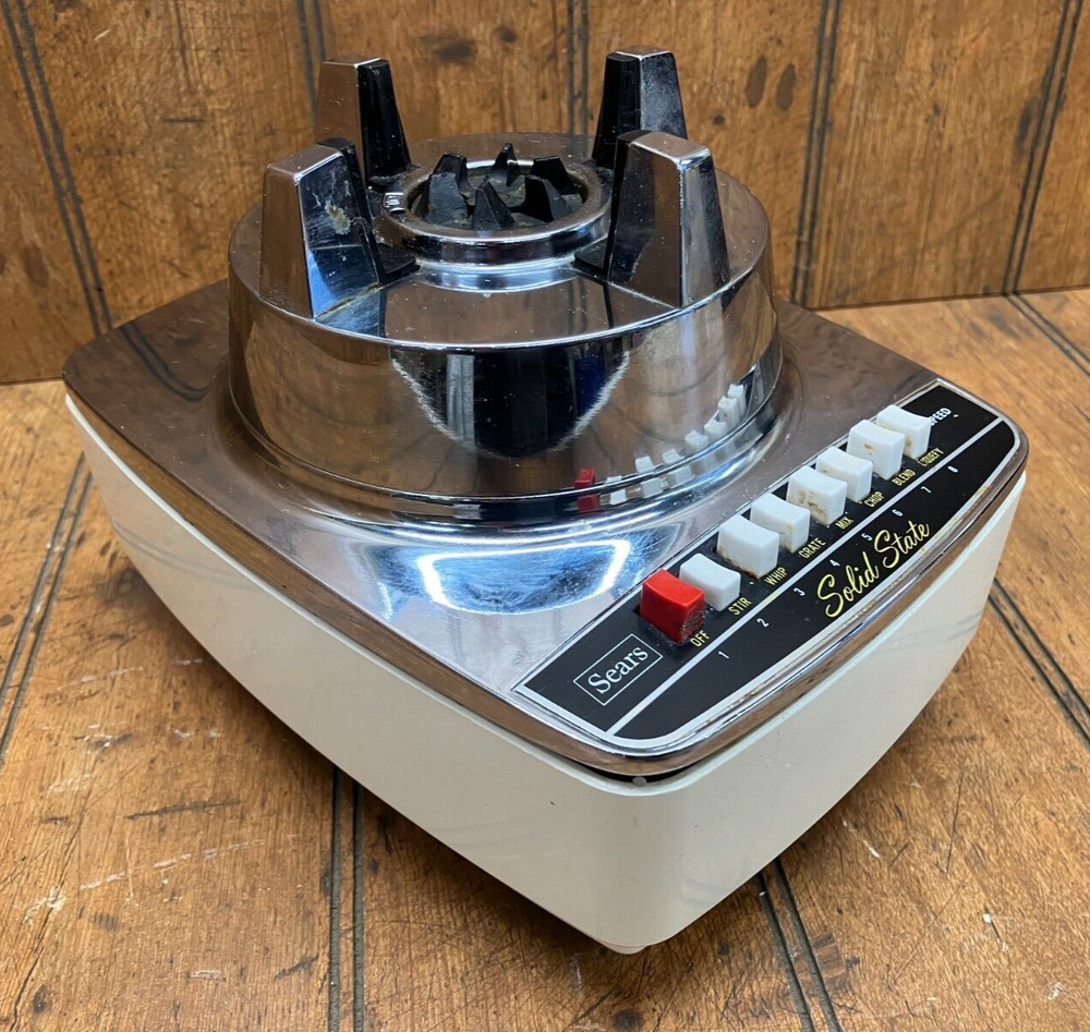 Motor Base Only - Sears Solid State Chrome Blender Model No. 400.82125 - Working