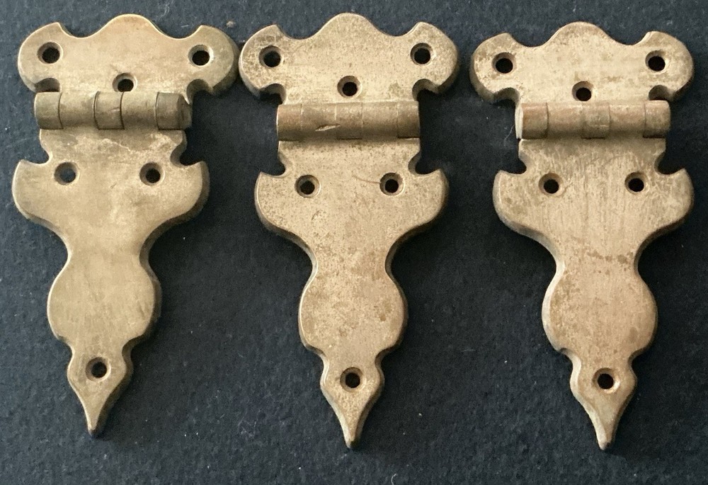 Antique Nickel Hinges, Offset 1/2 Inch