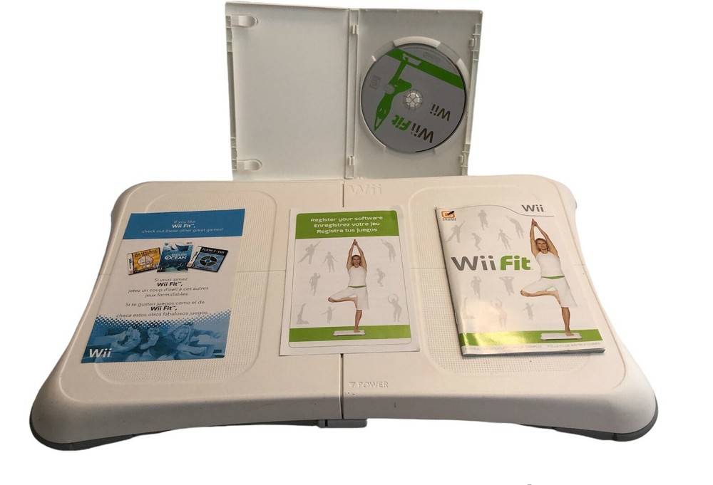 Wii fit board with Wii fit game
