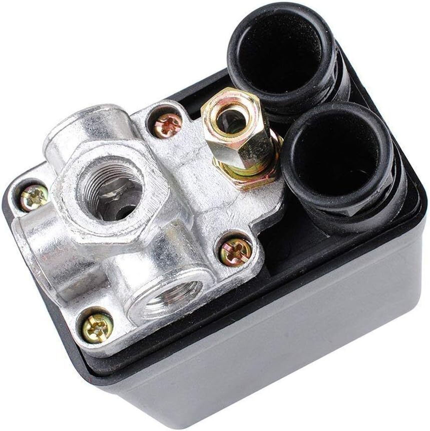 Black Air Compressor Switch Control Auto On Off Easy Install 240V 16A 90 120 Psi
