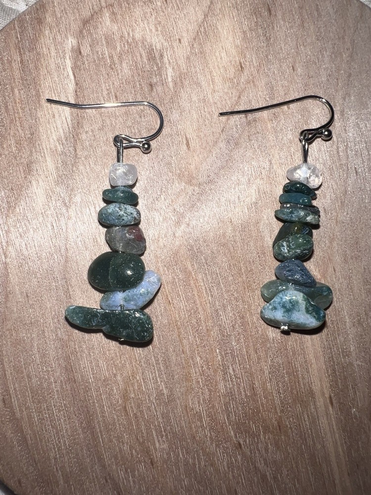 Handmade Crystal & Sterling Silver Earrings