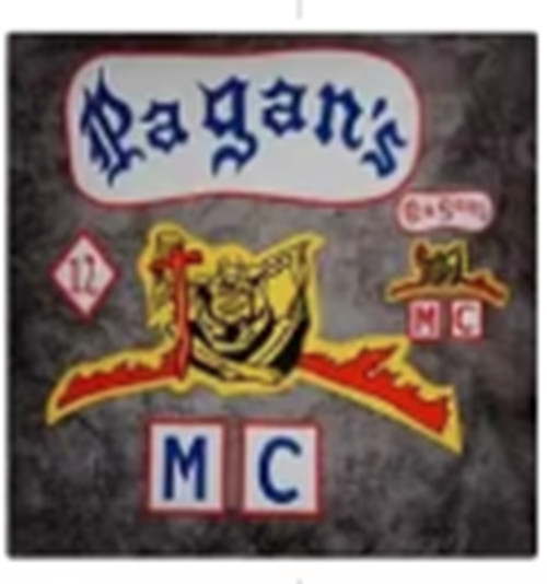 Pagan's  M C Front and Back Patch Set