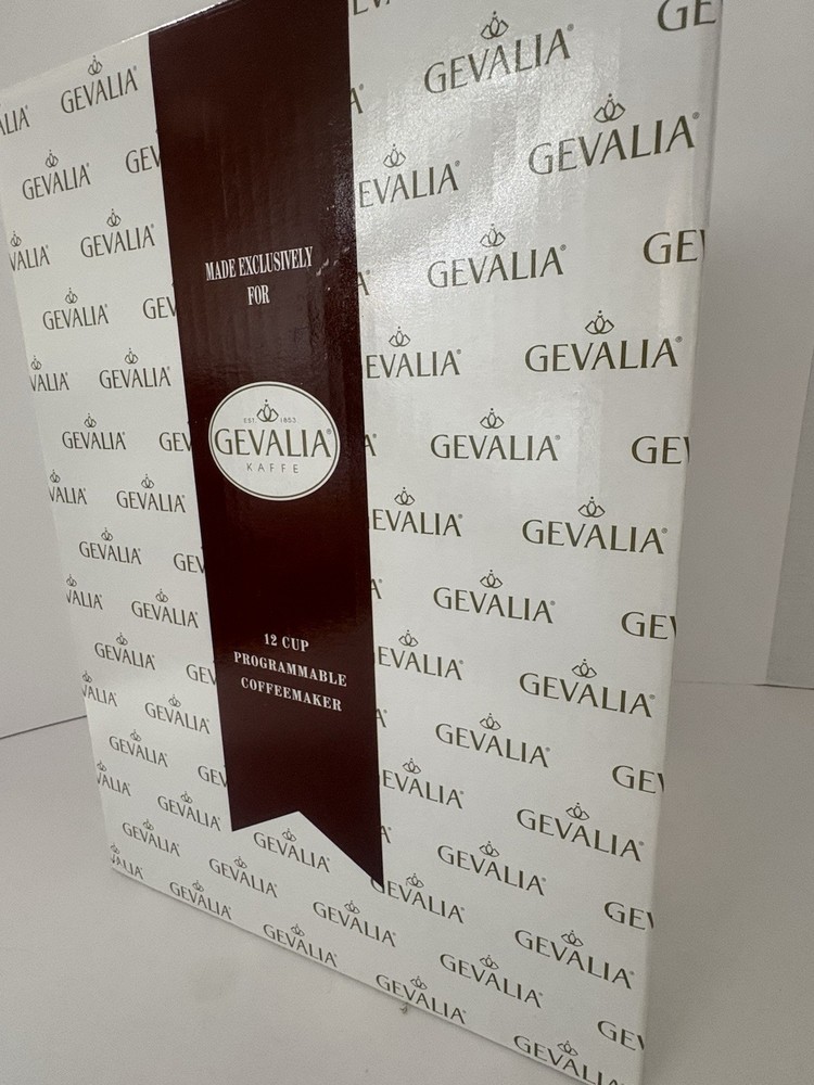 GEVALIA KAFFEE PROGRAMMABLE 12-CUP COFFEEMAKER BLACK MODEL C60-A NEW