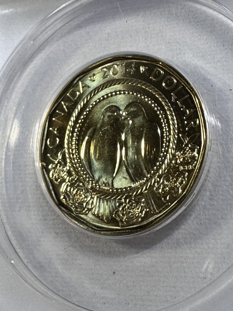 2014 Canada 1 Dollar Wedding Graded MS 69 by ANACS