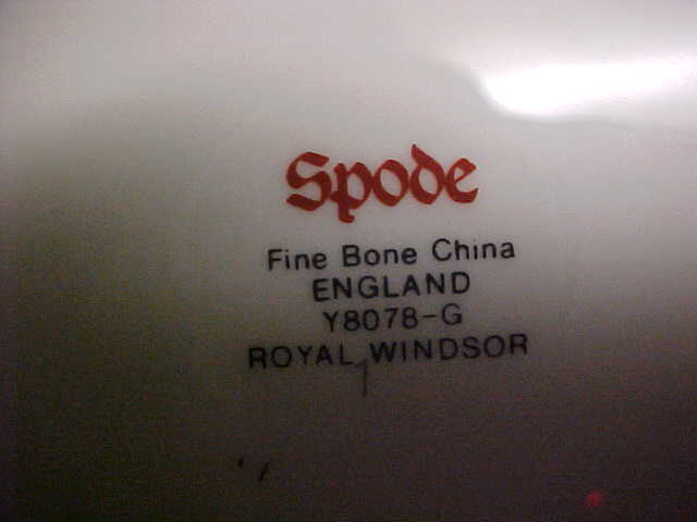 Spode Royal Windsor 5 Piece Place Setting