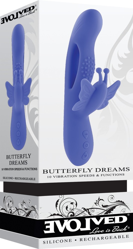 Evolved Ultimately Pleasurable Butterfly Dreams Rabbit Vibrator, New