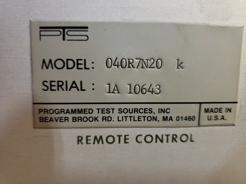 PTS 040 FREQUENCY SYNTHESIZER 040R7N20