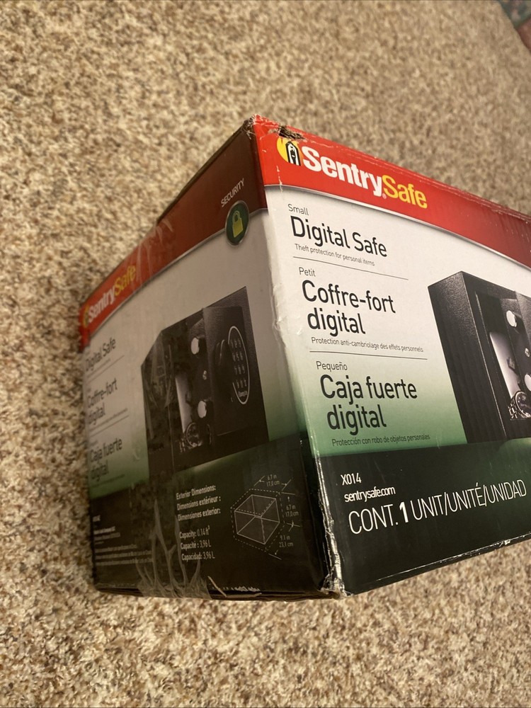 SentrySafe Black X014E Extra Small Security Safe Digital Lock