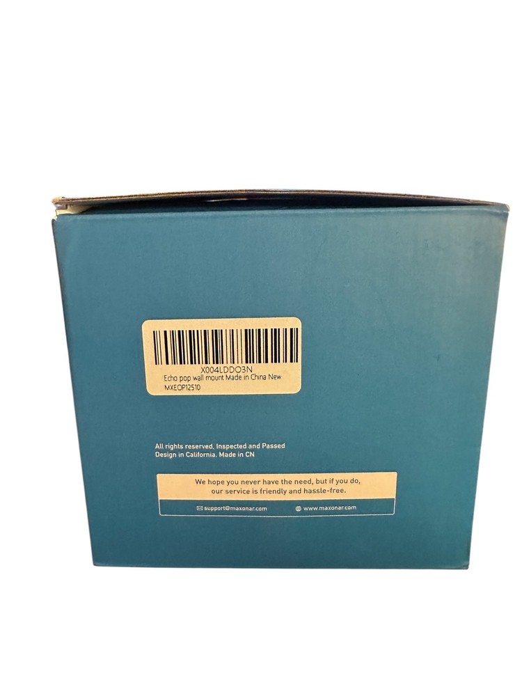 Maxonar Echo Pop Wall Mount Holder 2-Pack White Smart Speaker Mounts