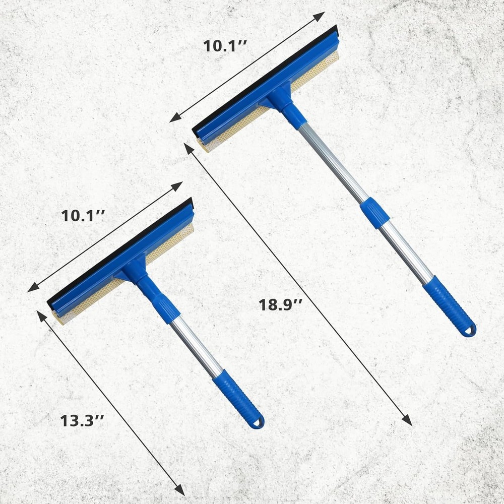 Durable Retractable Window Squeegee for Effortless Indoor & Outdoor Cleaning