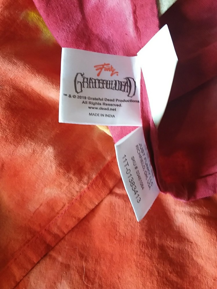 GRATEFUL DEAD TIE DYE DANCING BEAR SHEET