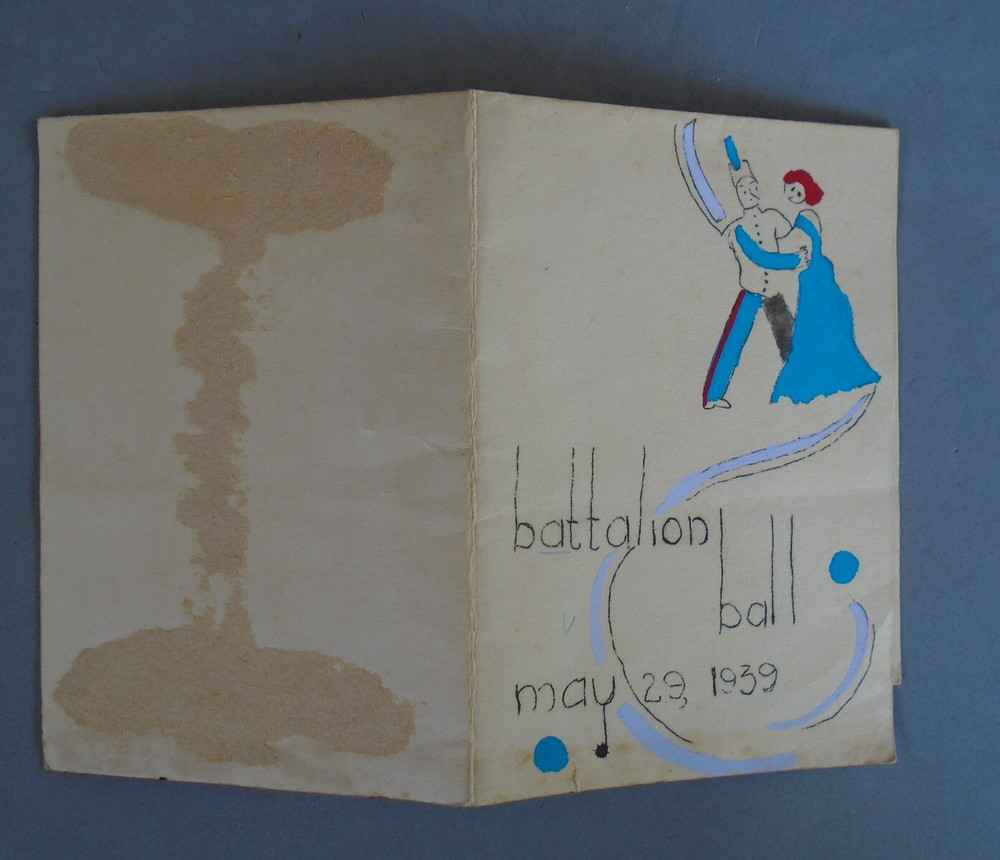 May 29, 1939 Battalion Ball program