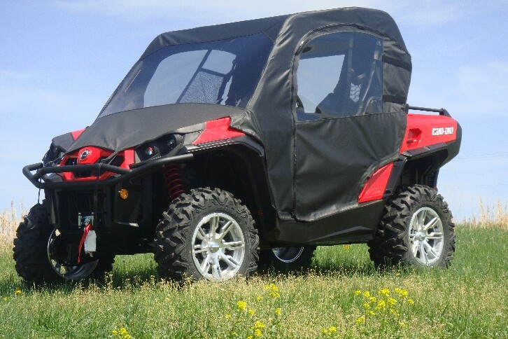 Can Am Commander Soft Doors with Zip Open Windows
