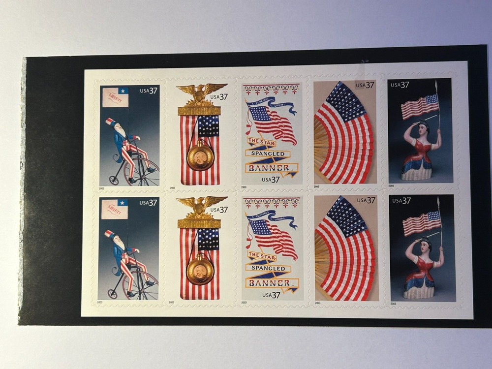 U. S. Pane 3780b Old Glory Goes Marching On 2003