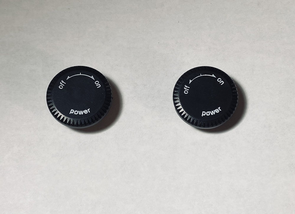 Technics 1200 mk5 m3d m5g on off knob (pair)