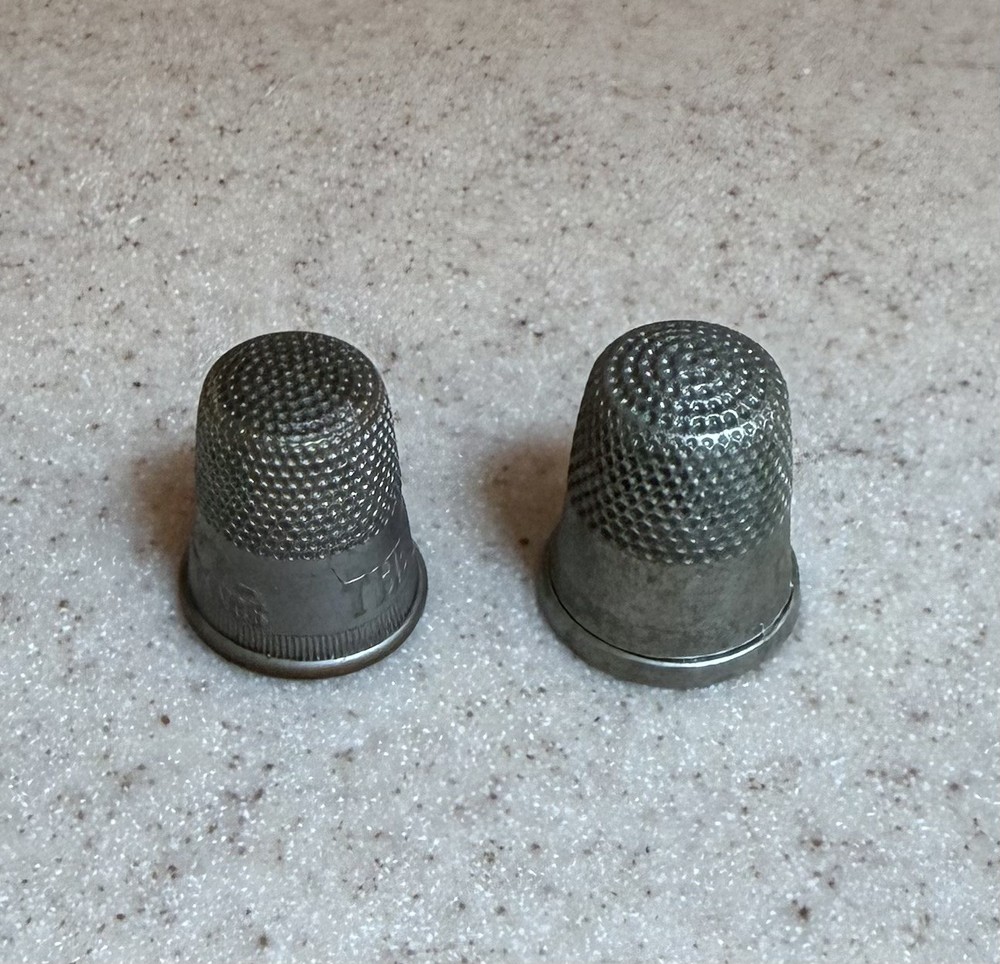 Vintage metal thimbles