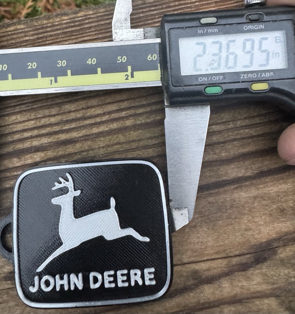 John Deere Custom 3d Printed Key Chain's