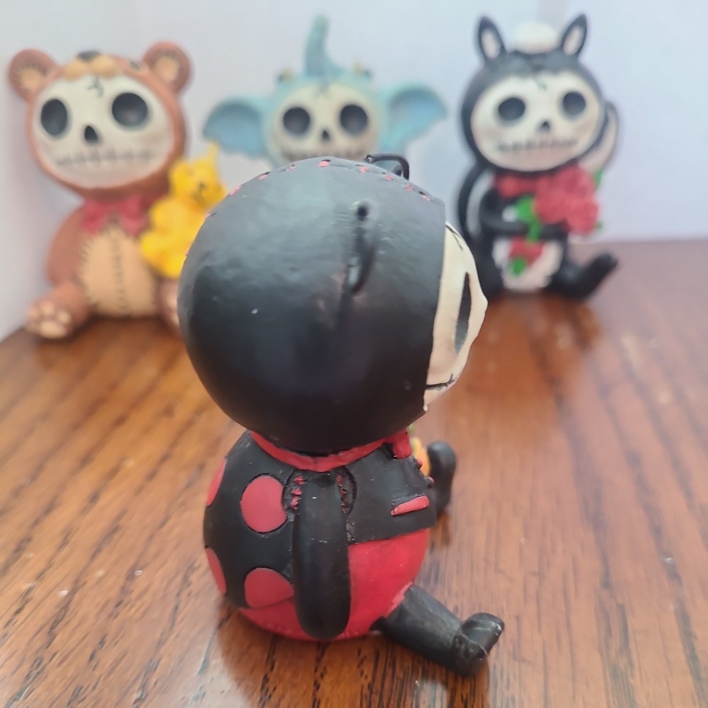 Furrybones Honey Bear Elephant Skunk Ladybug Penguin Lot 2