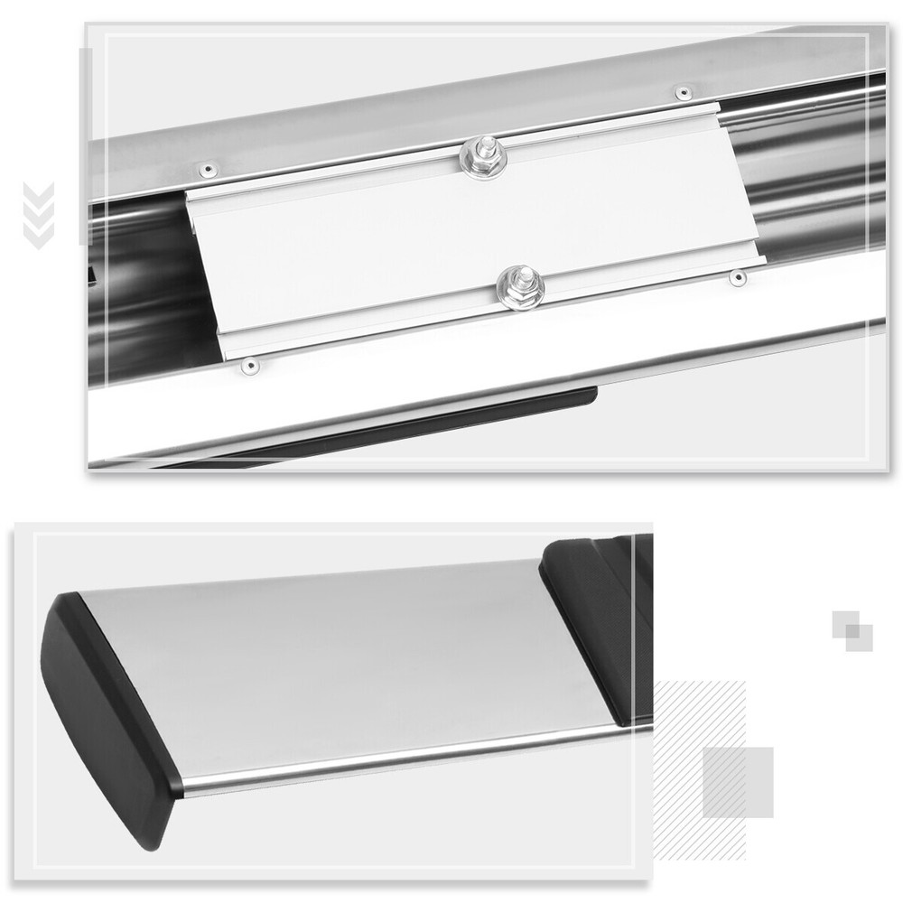 For 07-19 Silverado/Sierra Regular Cab 6"Side Step Nerf Bar Running Board Chrome