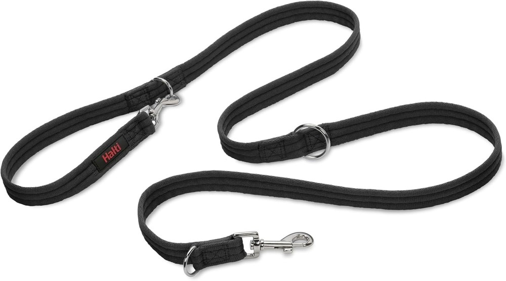 7-in-1 Anti-Pulling Dog Training Leash - Small Size, Comfortable Nylon, Black