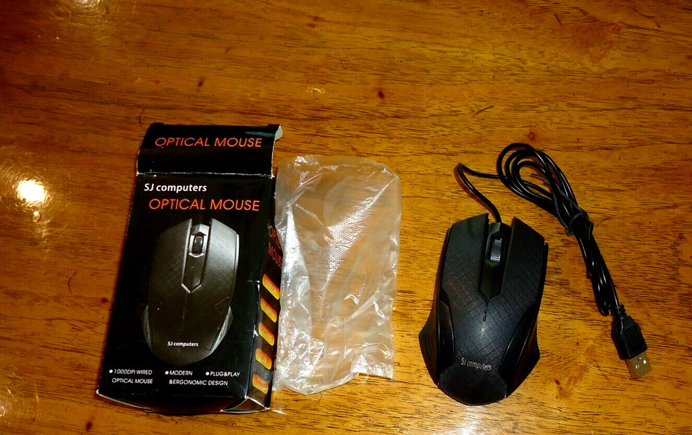 SJ Computers Optical Mouse USB