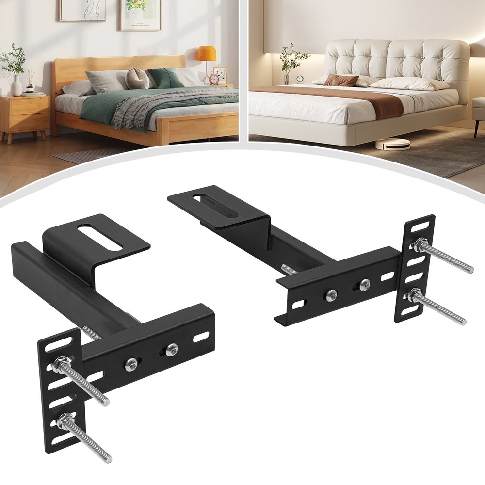 2PCS Adjustable Headboard Bracket Bracket Headboard Holder Headboard 3.98*3.82in