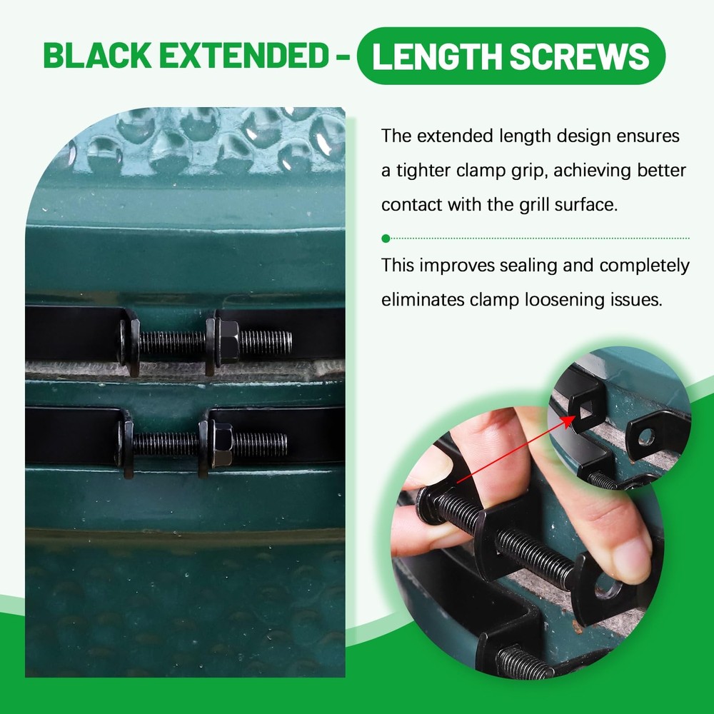 Band & Hinge Hardware Kit for Large Big Size Green Egg, Replacement Hinge Bol...