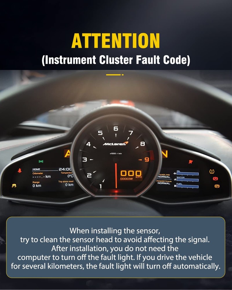 OCPTY ABS Wheel Speed Sensor Front Left & Right for 1999-2006 for Chevy Silve...