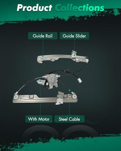 Front Right Power Window Regulator with Motor Fit for 2003-2007 for