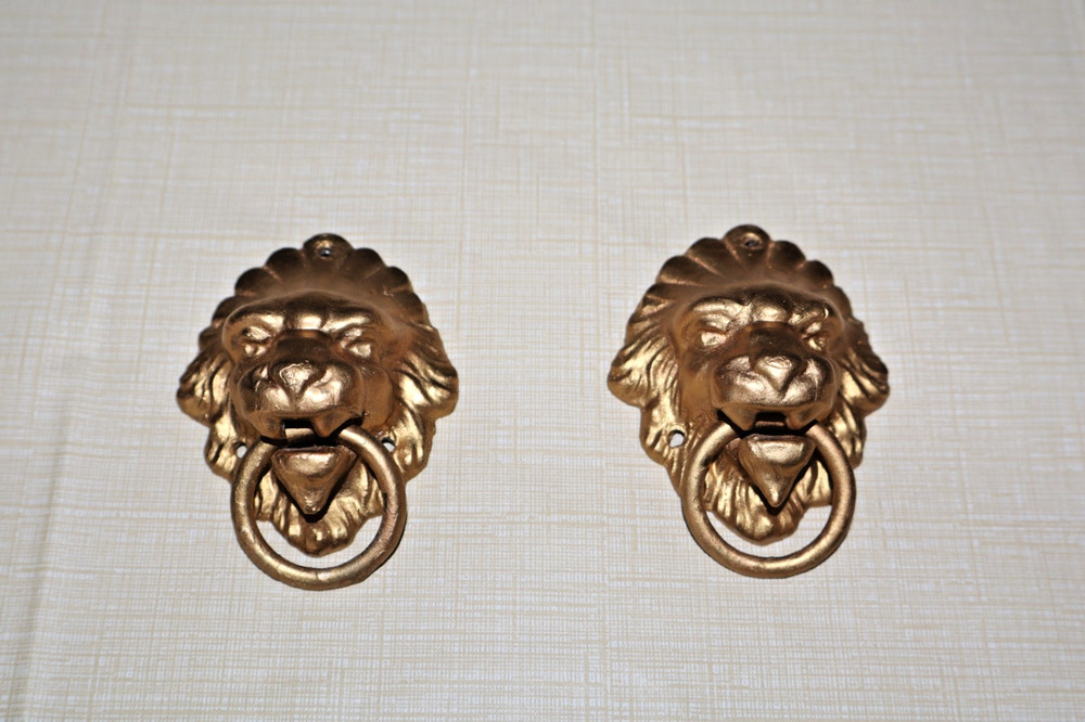 Antique Sessions Clock Lion Head Ornaments