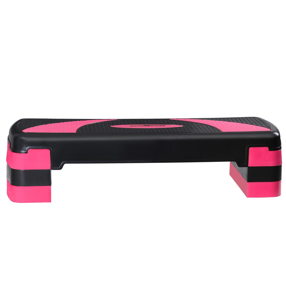 31" Adjustable Exercise Workout Aerobic Stepper Platform Trainer 3-Level Pink