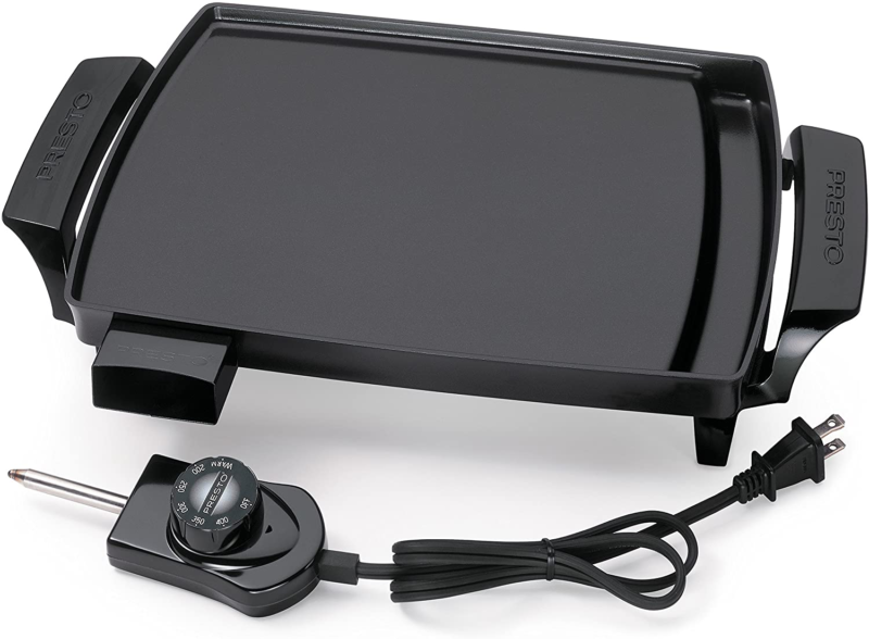 Non Stick Griddle Electric Plate Grill Small Compact Cooking Liddle Griddle
