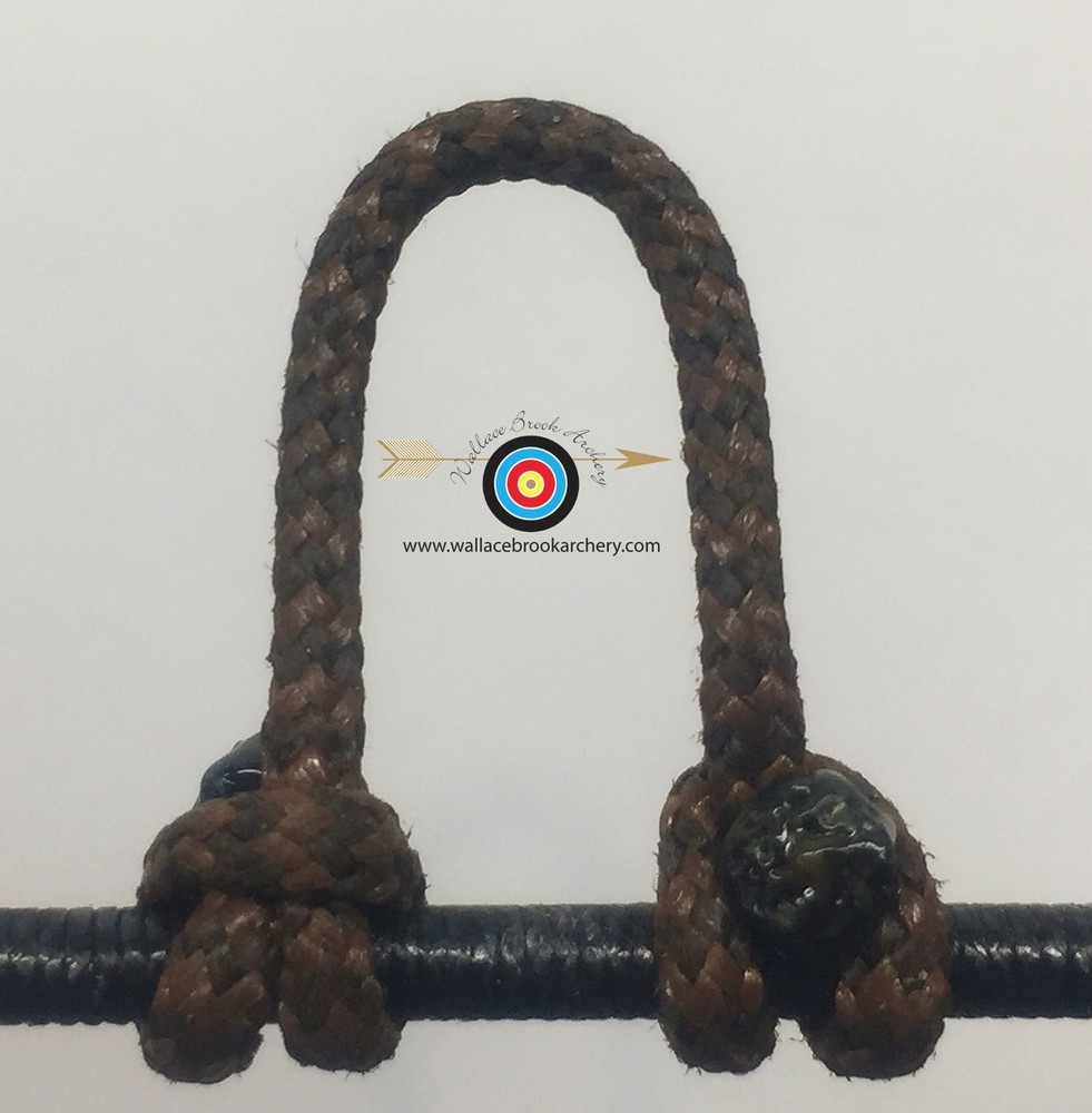 1 Pack- Speckled  Tan/Black  Archery Release Bow String D Loop,BCY #24