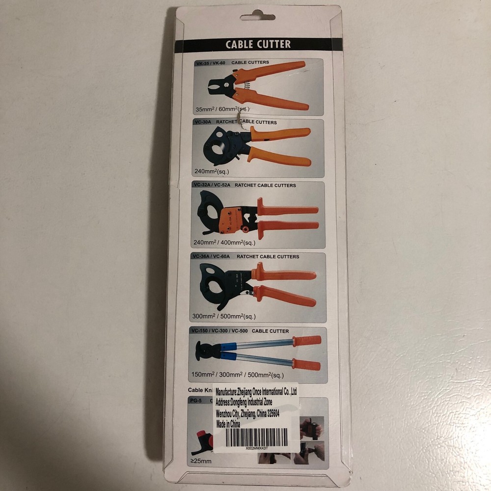 Ratchet Cable Cutter HS 502a Innetoc - New