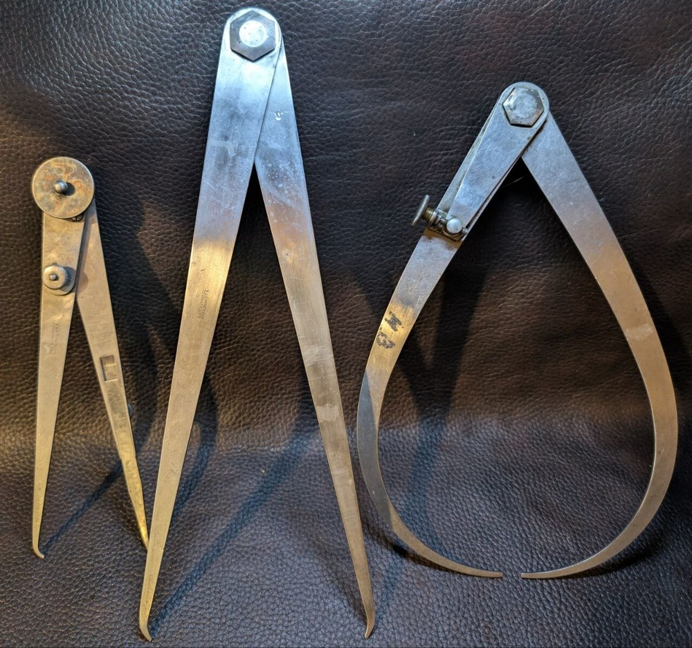 Vintage Starrett Hermaphadite Caliper 13"