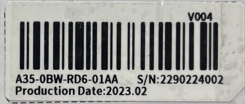 PAX A35 A35-0BW-RD6-01AA ANDROID POS CREDIT CARD TERMINAL READER