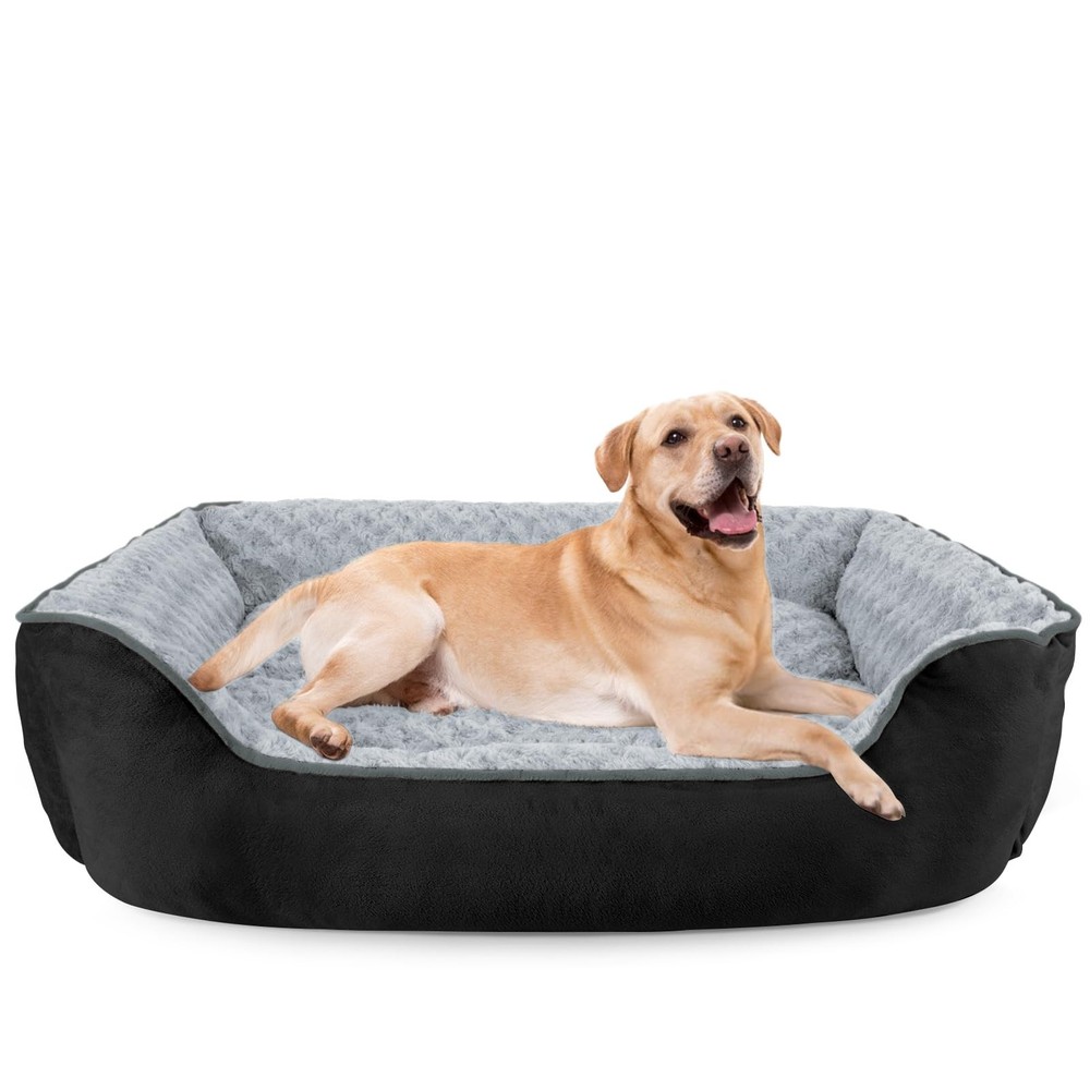 JOEJOY Orthopedic Washable Rectangle Dog Bed  AntiSlip Calming MultiSize