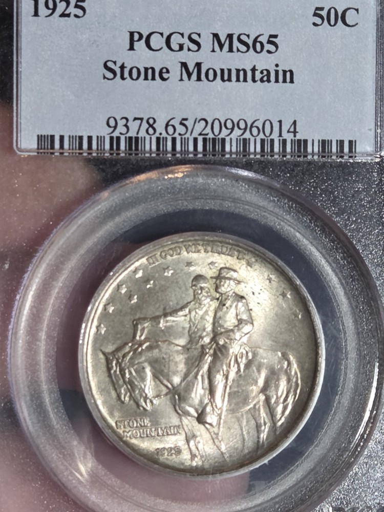1925 Stone Mountain 50c Half Dollar PCGS MS65 Toned