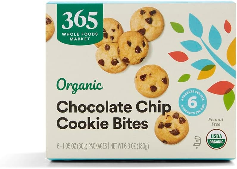 , Organic Chocolate Chip Cookie Bites, 6.3 Ounce