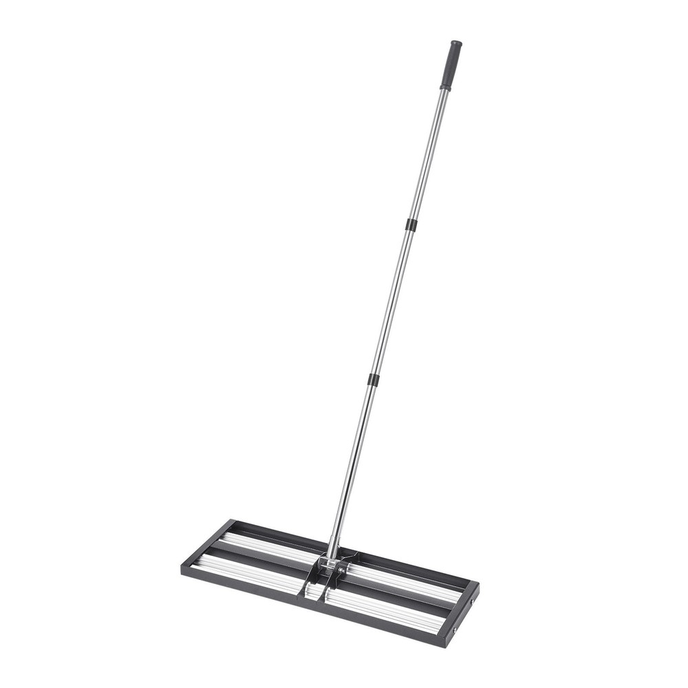 30"x10" Soil Leveling Rake 83" Adjustable Handle Yard Lawn Leveler Tool