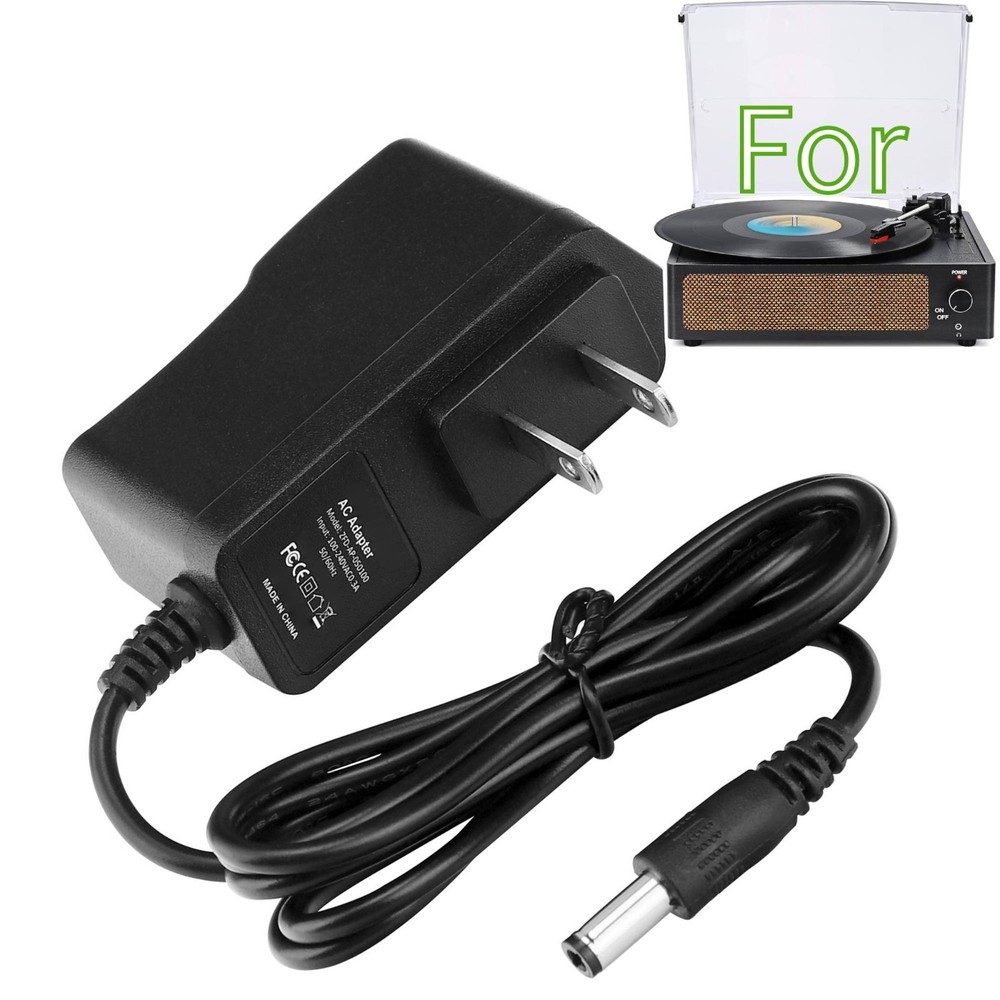 5V 1A Power Adapter for Wockoder Crosley Victrola Record Player Speaker
