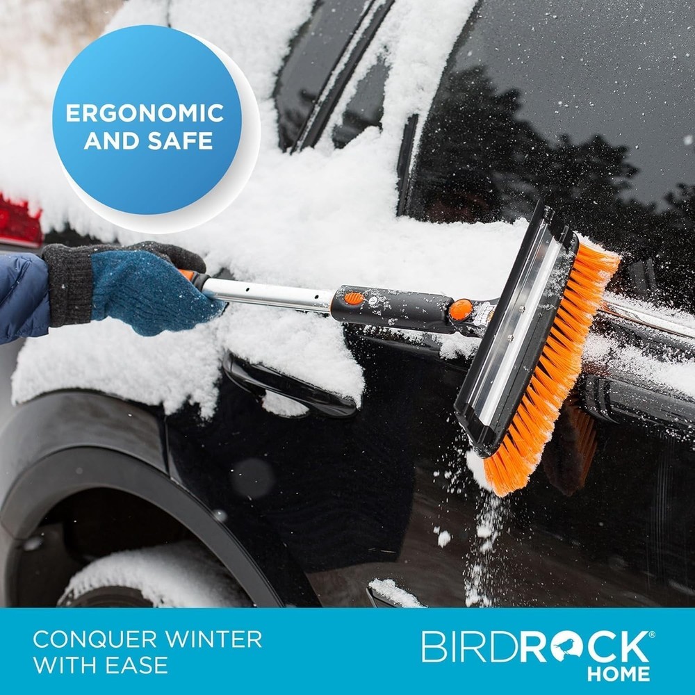 Winter Car Care Kit: Extendable Snow Brush & Ice Scraper