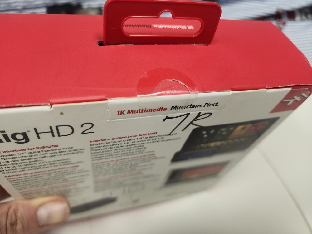 IK Multimedia iRig HD 2 Studio Quality Guitar Audio Interface for iOS/MAC/PC B4