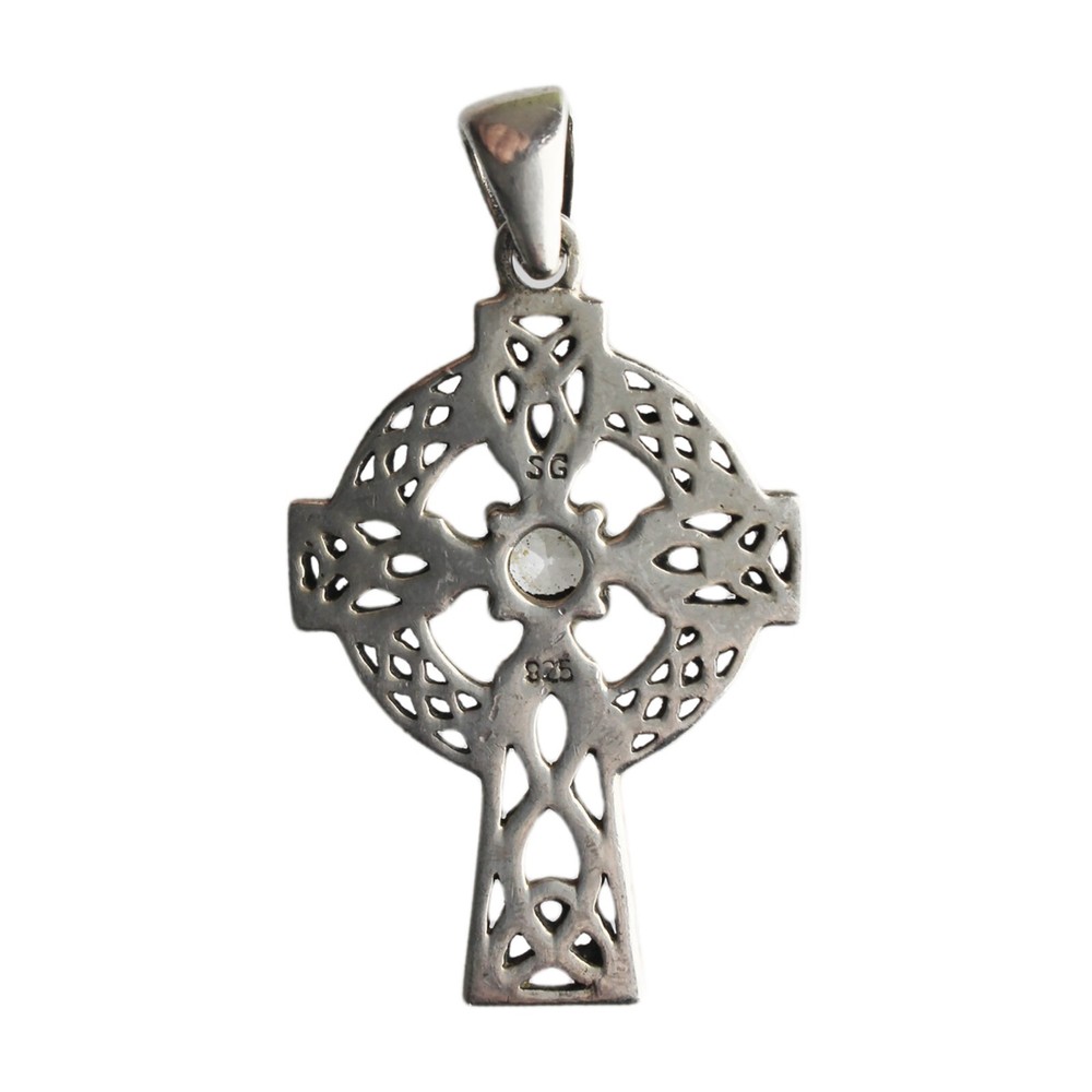 Vintage Cross Pendant Silver (JW5-)
